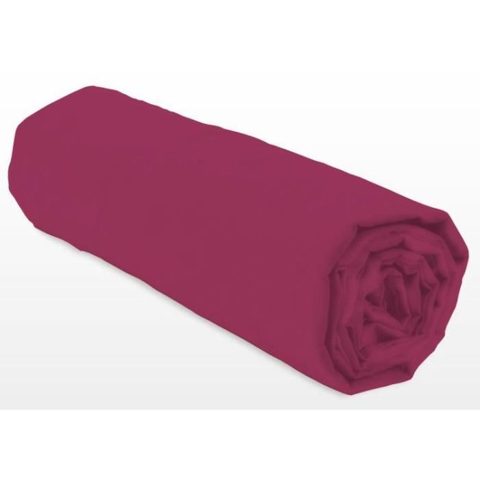 Fitted sheet - LOVELY HOME - LH71611 - 160x200+30 cm - Fuchsia