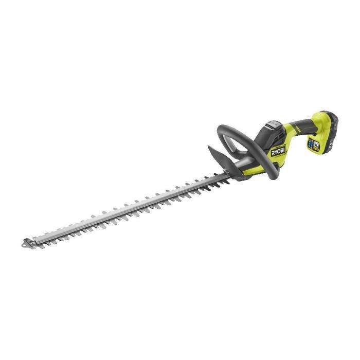 RYOBI ONE+ 18V cordless LINEA hedge trimmer - In-line design - 55 cm blades - 24 mm spacing - 1 18V 4.0 Ah battery and 1 charger
