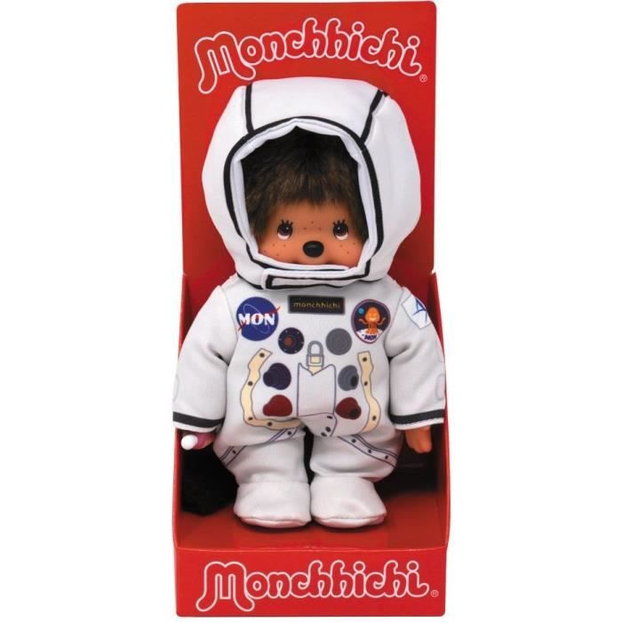 Bandai - PelucheMonchhichi Astronaute 20 cm