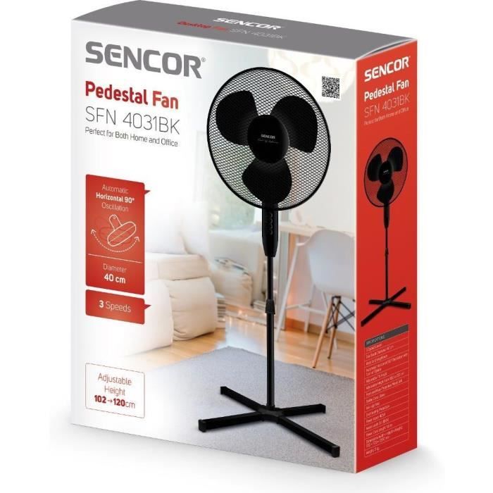 Image secondaire de Ventilateur sur pied - Sencor - SFN 4031BK