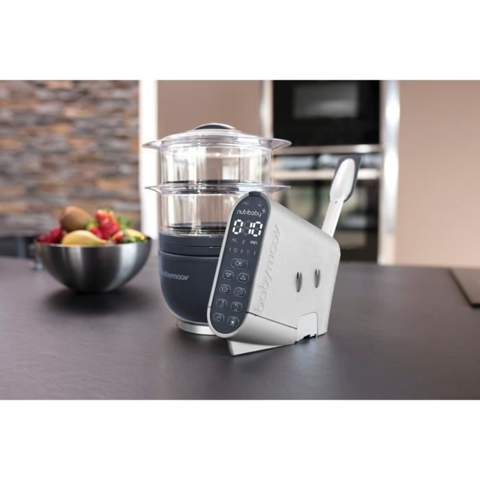 BABYMOOV Coque robot culinaire Nutribaby (+) effet alu brossé