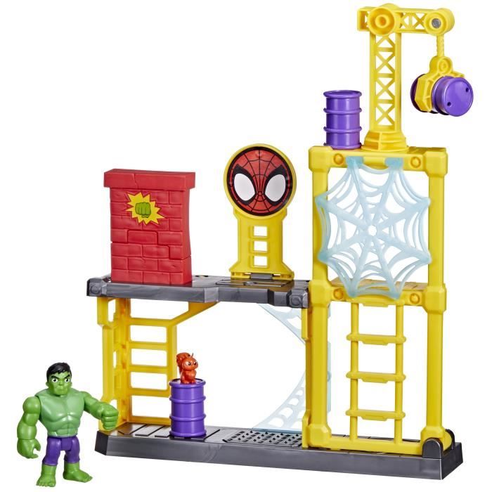 Spidey et ses Amis Extraordinaires, Chantier de déconstruction, jouet Hulk pour enfants a partir de 3 ans