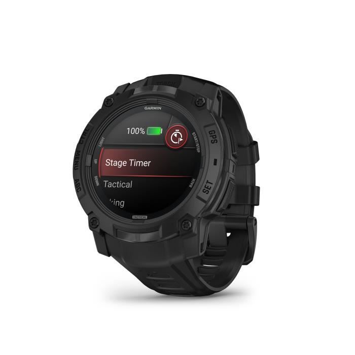 Image secondaire de Montre connectée sport GPS - Garmin - Instinct 3 - Tactical Edition - Amoled - 1,3 - 50 mm - Noir