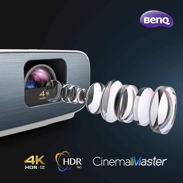 Vidéoprojecteur DLP Projector BENQ TK850 - 4K UHD - 3 000 lm ANSI - Enceinte intégré 5W x 2 - 2xHDMI - Blanc