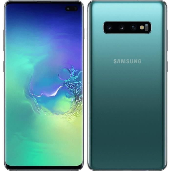 SAMSUNG Galaxy S10+ - 128 Go - Vert - Double sim - Reconditionné - Excellent état
