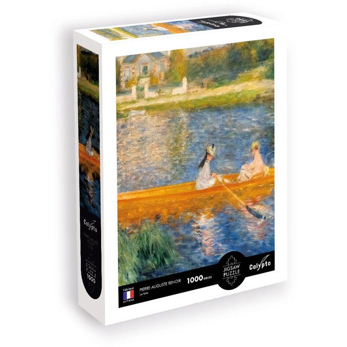 Puzzle Calypto 1000 pièces - La Yole de Renoir - Toucher Soyeux