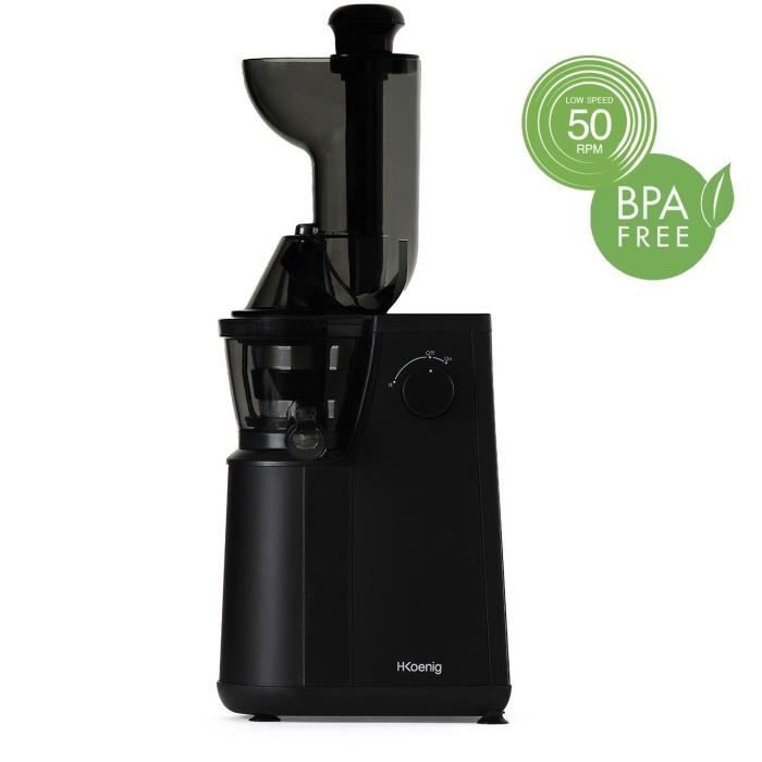 Extracteur de jus extra lent vitamin+ - HKoeNIG - GSX24 - 400 W - 1 L - Noir