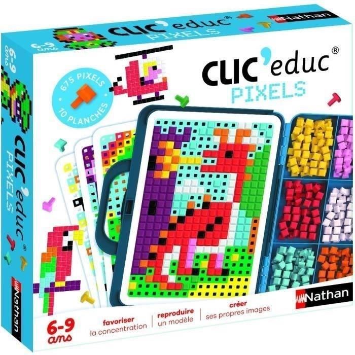 CLIC EDUC PIXELS - Gioco di creazione - NATHAN - Riconoscimento dei colori e immaginazione!