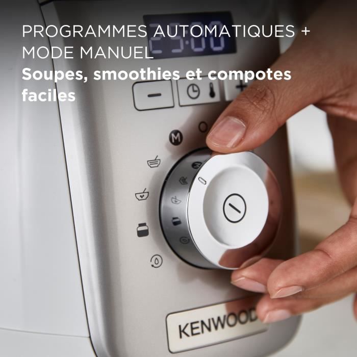 Image secondaire de Blender chauffant - Kenwood SOUPEASY+ - CBL30.000CP - 1000 W - 1,75 L - 4 programmes - champagne