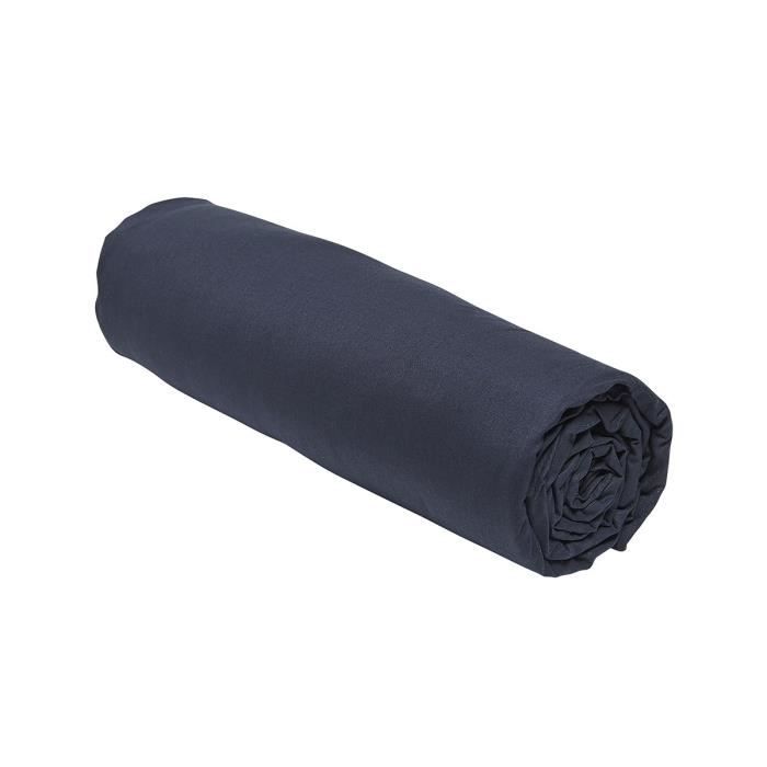 Drap cover teday essential - 140 x 200+30 cm - 2 people - 100% uni cotton - navy