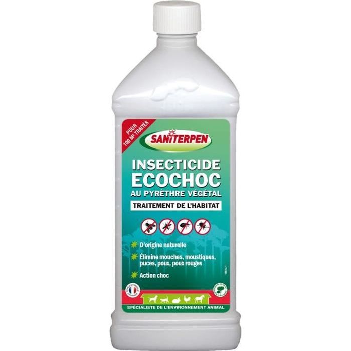 SANITERPEN - Insecticide Ecochoc au Pyrethre Végétal 1L