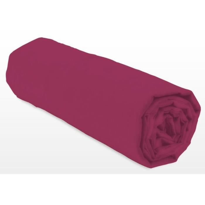 Fitted sheet - LOVELY HOME - LH71613 - 90x190+30 cm - Fuchsia
