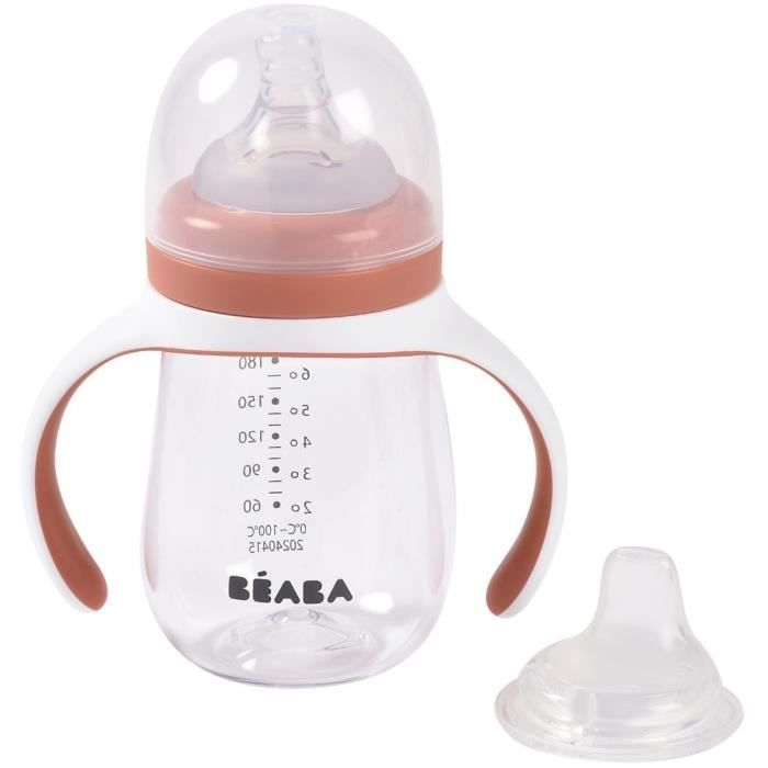 Image secondaire de Biberon d'apprentissage 2-en-1 Terracotta 210 ml - BEABA