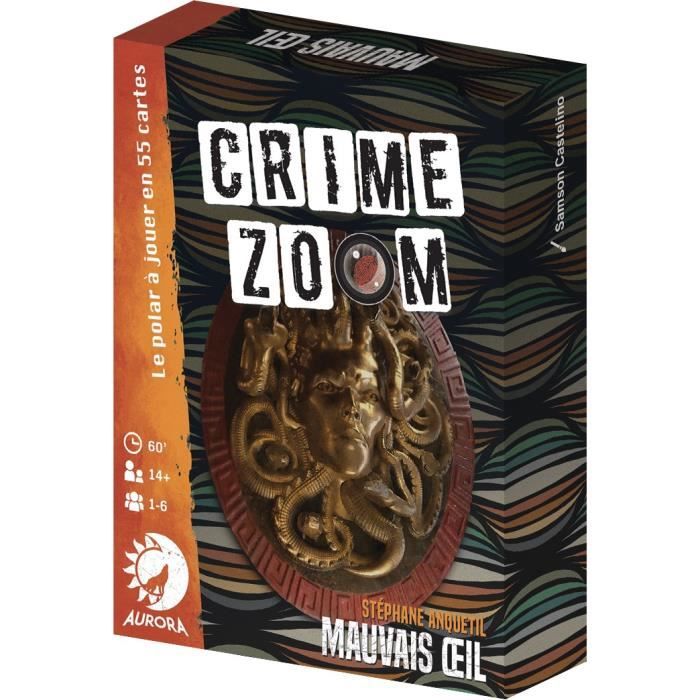 Crime Zoom : Mauvais oeil - Asmodee - Jeu d'enquete - Dès 14 ans - 30 minutes à 1h