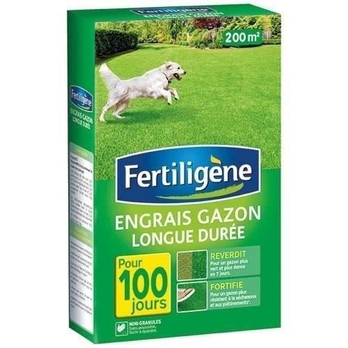 FERTILIGENE Engrais Gazon Longue Durée 100 Jours - 4 kg