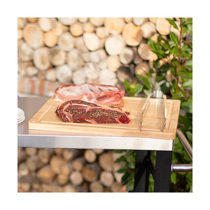 Image secondaire de Planche à Découper XXL en Bois d'Hévéa avec Rigole Intégrée - LIVOO