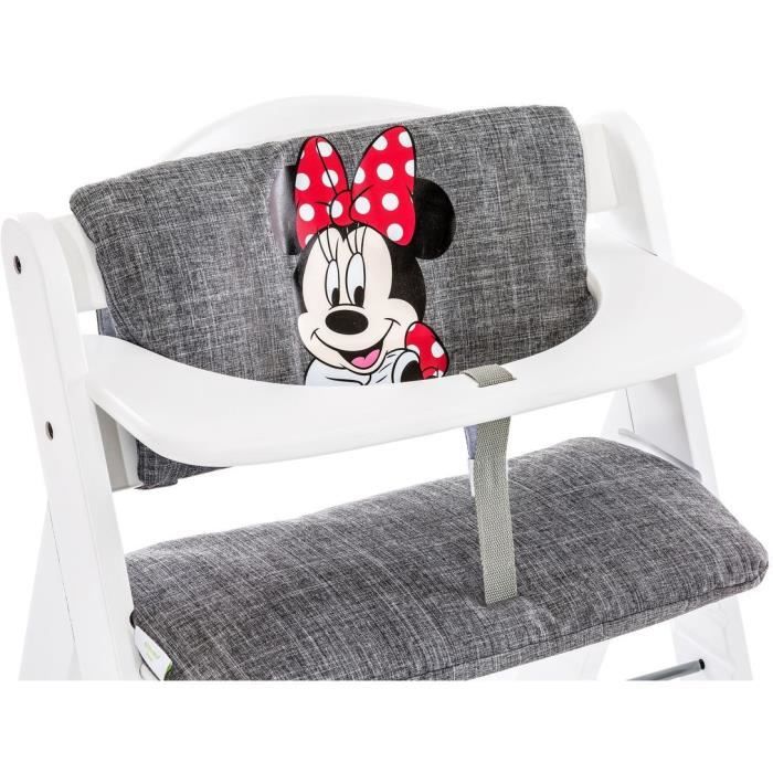 Image secondaire de Coussin pour chaise haute - HAUCK - Highchair Pad Deluxe - Minnie Gris