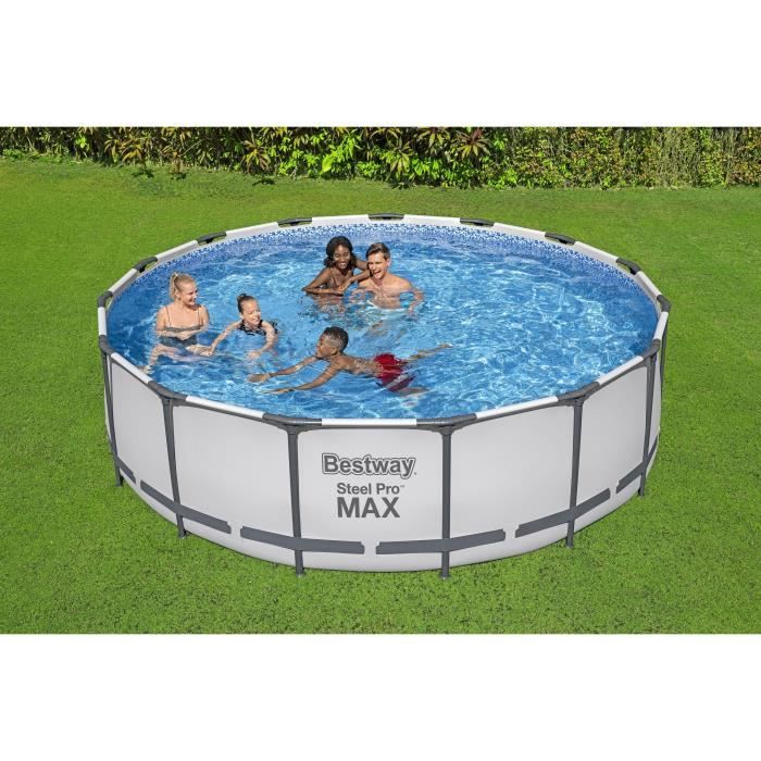 Image secondaire de Piscine hors sol tubulaire Steel Pro Max 457 cm - BESTWAY