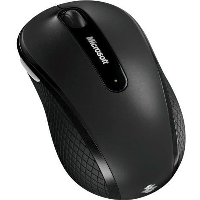 MICROSOFT Mobile Mouse 4000 - Souris optique - 4 boutons - Sans fil - Récepteur USB - Graphite