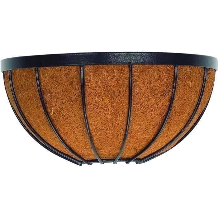 Cestino da muro + cocco - GARDEN ID Georgian - 30 x 15 H19 cm - Cocco premium - Struttura solida