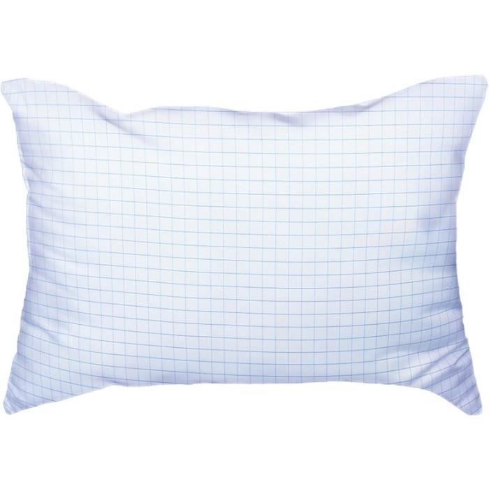 DODO cuscino medio 50x70 cm - Protezione anti-insetti e antiacaro - 550 gr - Bianco - Prodotto in Francia