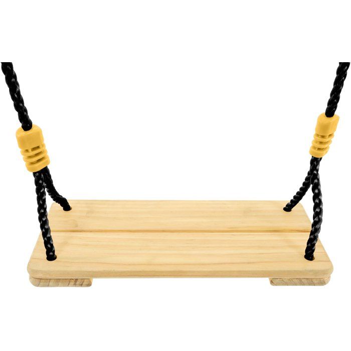 Balançoire en Bois TP Toys avec Corde Noire - Pour Enfants de 3 Ans