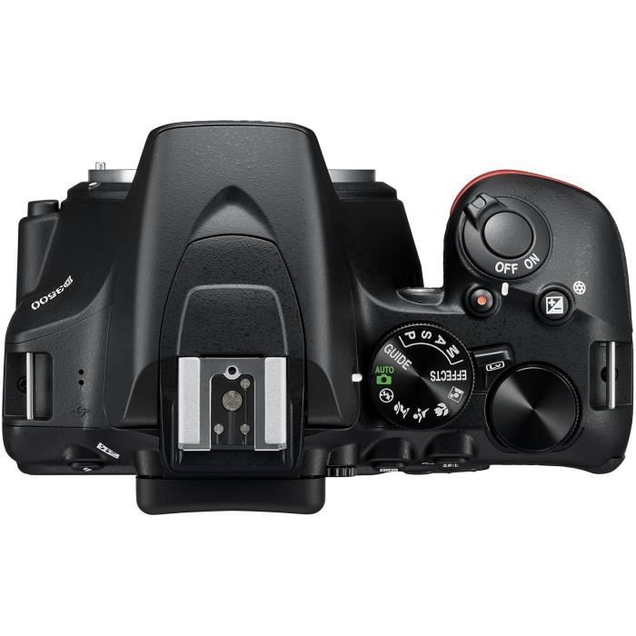 NIKON D3500 - Appareil photo numérique Reflex + Objectif AF-P 18/55 mm - 24,2 millions de pixels - 10 options effets spéciaux