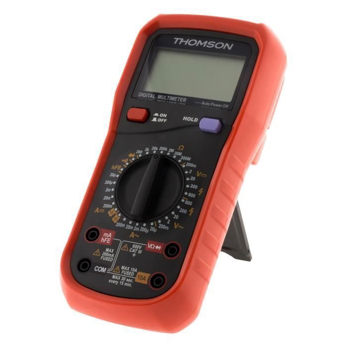 THOMSON Multimetre digital antichoc - 8 Fonctions CAT III 600V