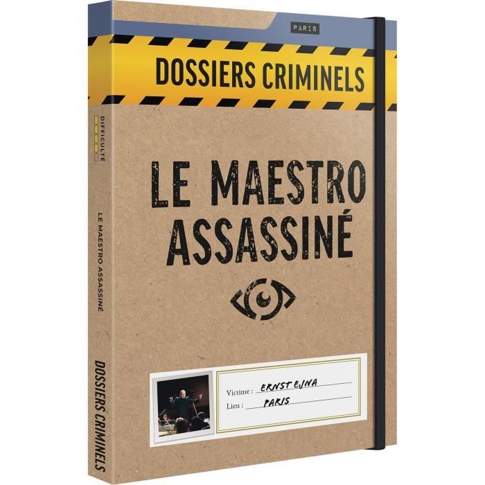 Le Maestro Assassiné - Asmodee - Jeu d'enquete - Des 18 ans - Fabriqué en France