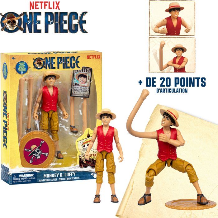 Figurine articulée Luffy - One Piece - 15 cm pour enfants