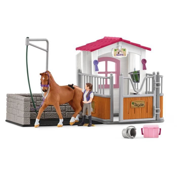 Image secondaire de Aire de lavage avec box à cheval SCHLEICH - Set complet pour enfants