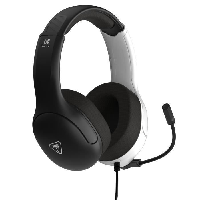 Image secondaire de Casque Gaming filaire - TURTLE BEACH - Nintendo Switch - Airlite Fit - Noir et Blanc