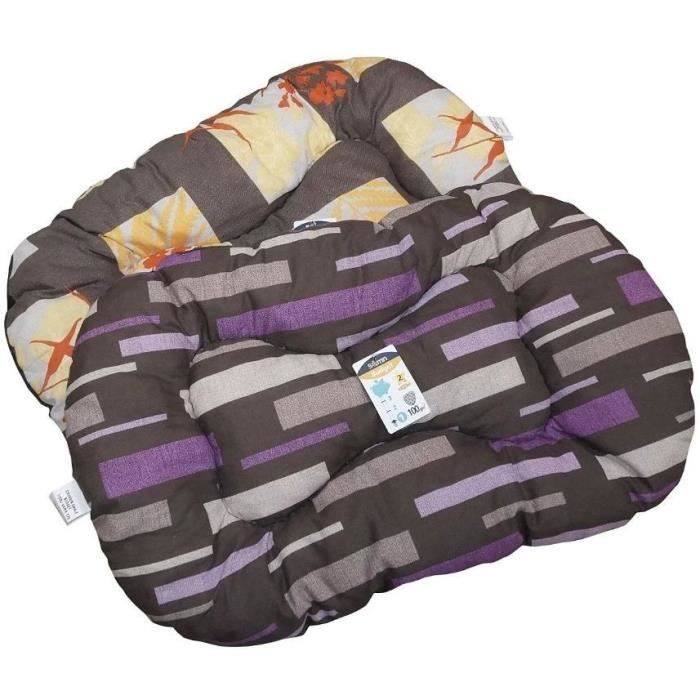 Coussin Oval Douillet pour Chien - AIME - 50 cm - Gris