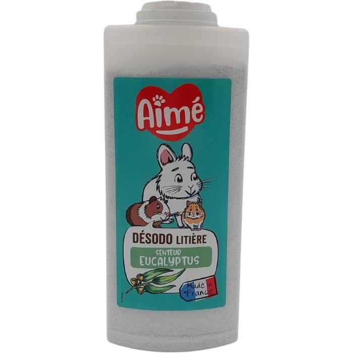Hygiène rongeur - AIME - Désodorisant litière - Eucalyptus - 700 ml - 100% naturel