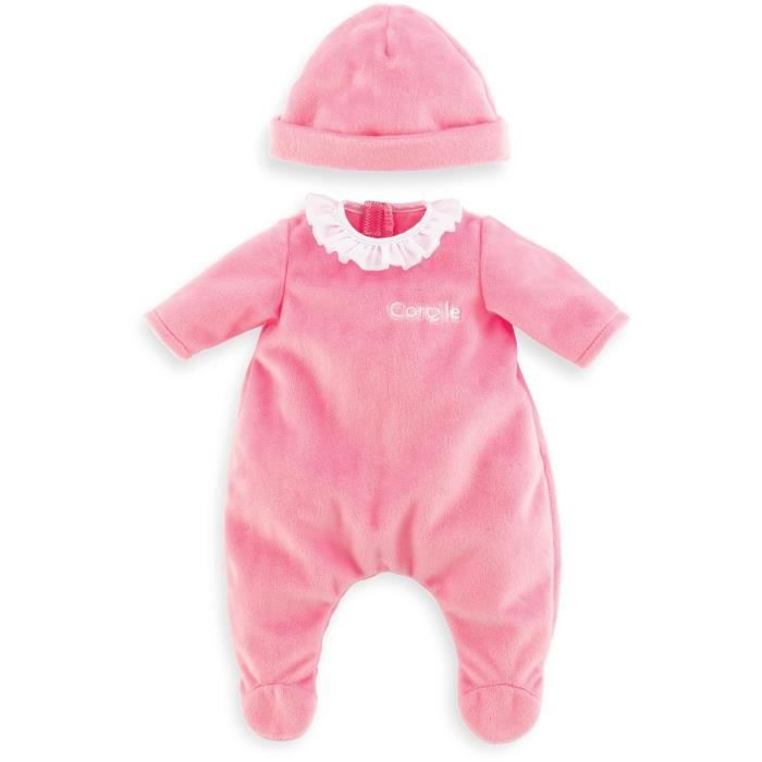 Pijama y gorro rosa - COROLLE - Ropa - Para mu�eca de 36cm - A partir de 2 a�os