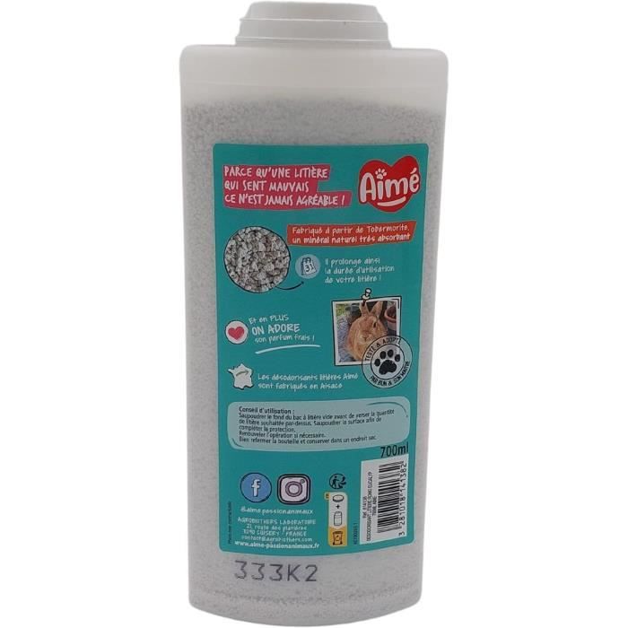 Image secondaire de Hygiène rongeur - AIME - Désodorisant litière - Eucalyptus - 700 ml - 100% naturel