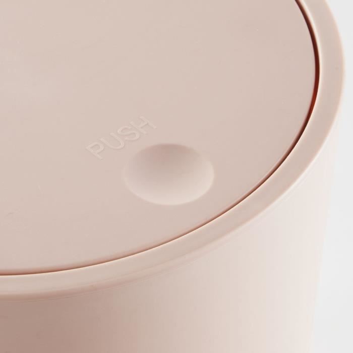 Image secondaire de Poubelle de SDB - TODAY - UTILITY - 8,5 L - Ø 21 x x H 29 cm - Polypropylene - Pink