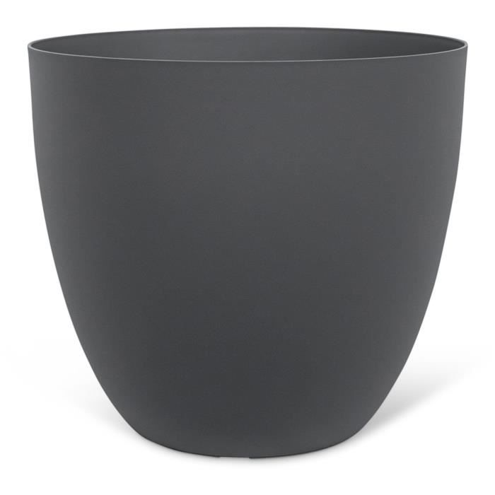 Vaso da fiori - GARDEN ID - Phoenix Antracite - 38 x 34 cm - 100% Riciclato e Riciclabile - Resistente al gelo e ai raggi UV - Per esterni