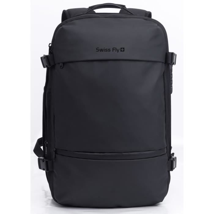 Sac de voyage à compression sous vide - Pompe à batterie lithium externe - Multipoches - Imperméable - 40 L - Antivol