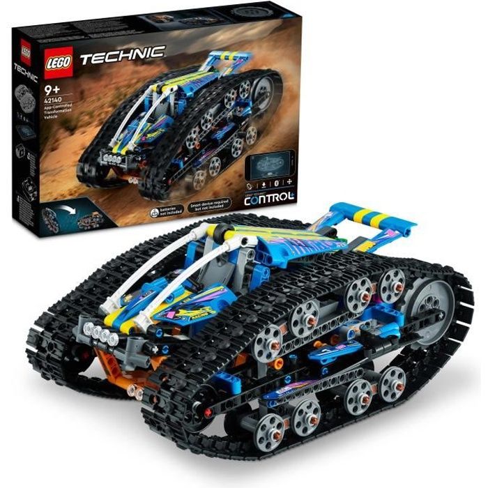 LEGO 42140 Technic Le V?hicule Transformable T?l?command?, Jouet Voiture d'Exploration 2 en 1 Tout-Terrain Qui Se Retourne