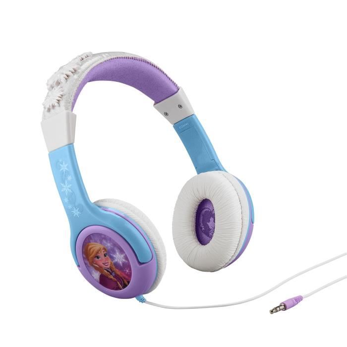 REINE DES NEIGES casque audio enfant Kidsafe Premium - Arceau réglable pour enfant