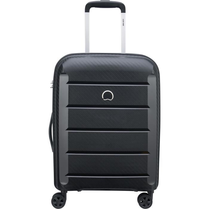 DELSEY BINALONG TROLLEY 55 CM 4 DOUBLES ROUES CABINE SLIM - NOIR - POLYPROPYLENE - 55x40x19 - 2,5 KG