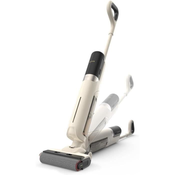 MOVA K30 - Aspirateur Laveur Sec Et Humide - Portée a plat 180° - Aspiration 18 kPa - Nettoyage des Bords - Séchage a l'air Chau