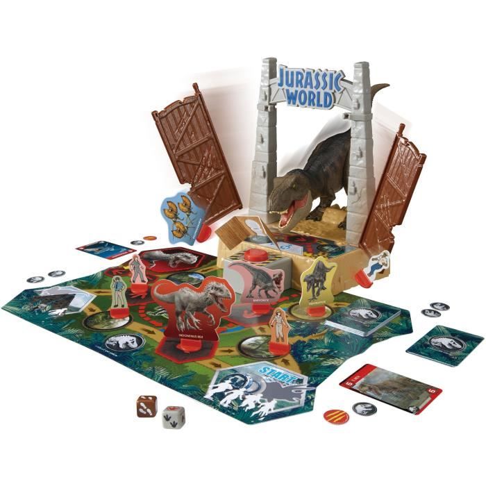Image secondaire de Jeu de société avec figurine T-Rex - EPOCH - Jurassic World T-Rex Escape