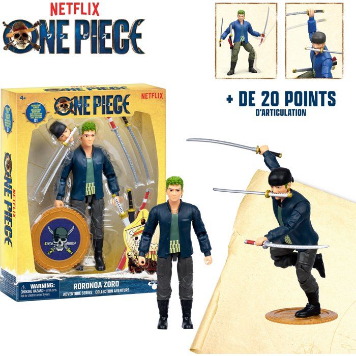 Figurine articulée Zoro - One Piece - 15 cm pour enfants
