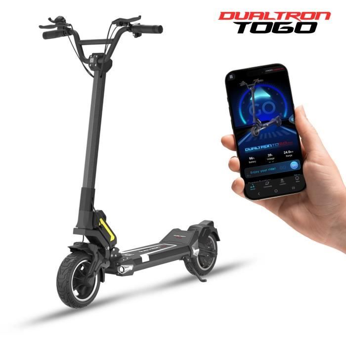 Patinete el�ctrico - DUALTRON TOGO PLUS - Ruedas de 9'' - Potencia m�xima 800W - Autonom�a 50km - Neum�ticos antipinchazos