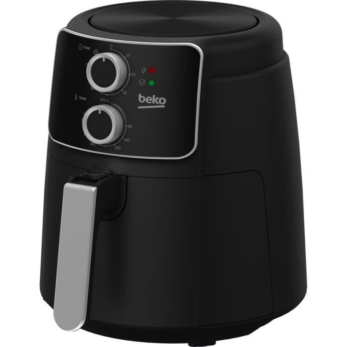 Multifunction oil-free fryer - BEKO - FRL2242B - 1500 W - 3.9 L for 0.8 kg of fries - Circuit cut-off timer - Black
