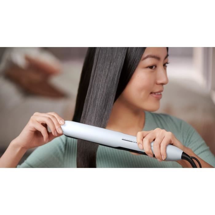 PHILIPS BHS520/00 Lisseur Series 5000 - 12 réglages - 2x plus d'ions - Blanc & Bleu