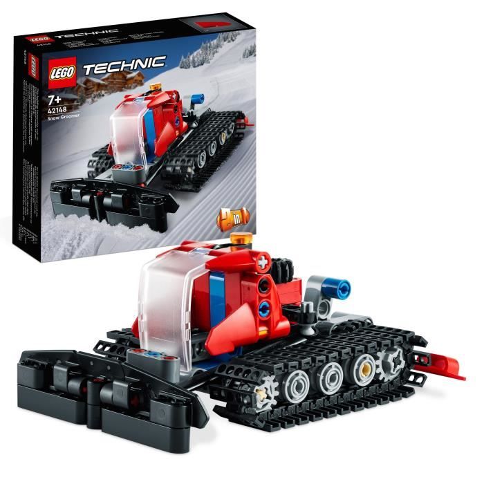 LEGO Technic 42148 La Dameuse,  2-en-1, Jouet de Construction, avec Motoneige, Maquette Véhicule