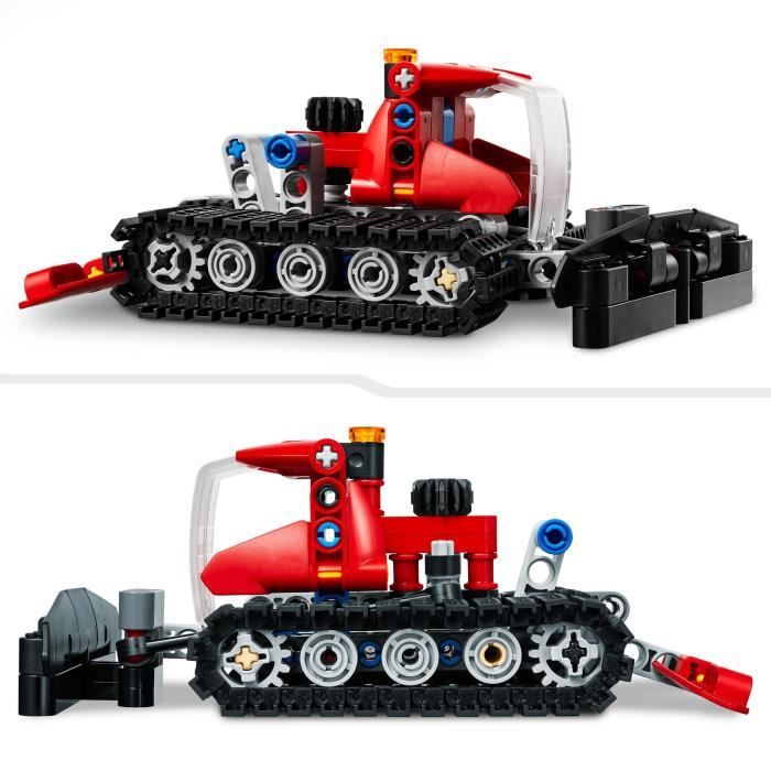 LEGO Technic 42148 La Dameuse, 2-en-1, Jouet de Construction, avec Motoneige, Maquette Véhicule